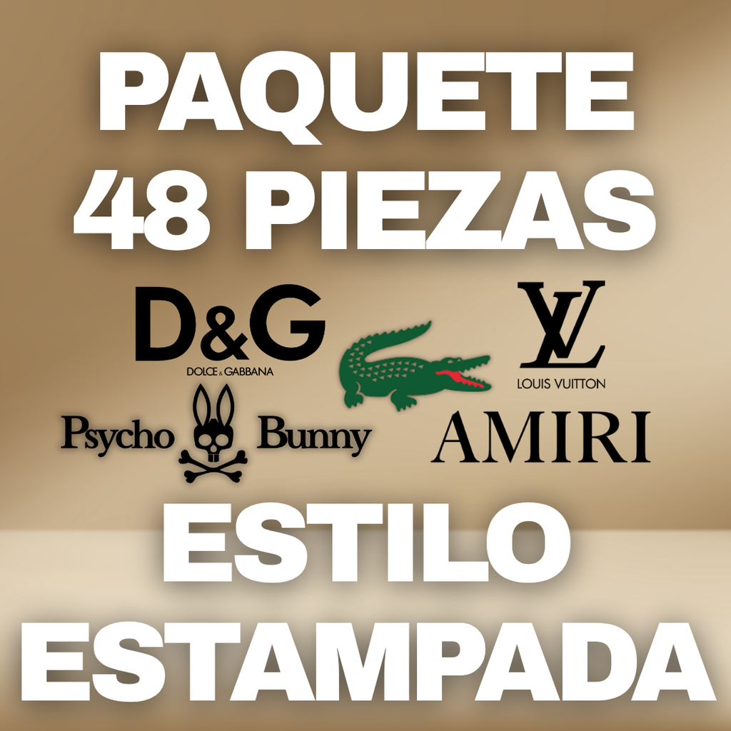 PAQUETE ELITE REVENDEDOR 48 PIEZAS - ESTAMPADAS