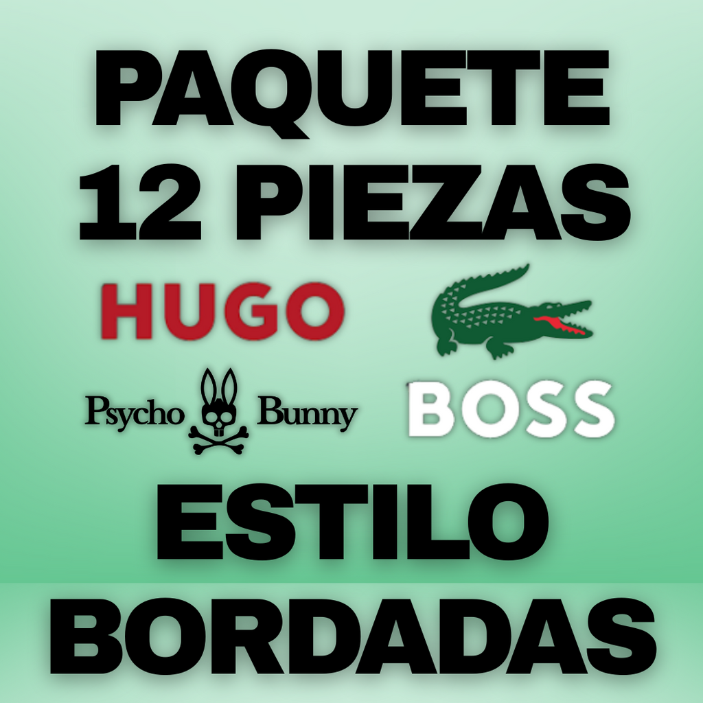 PAQUETE EMPRENDEDOR 12 PIEZAS - BORDADAS